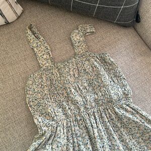 Floral Green Midi Dress